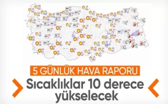 Sıcaklıklar mevsim normallerinin 10 derece üzerine çıkacak