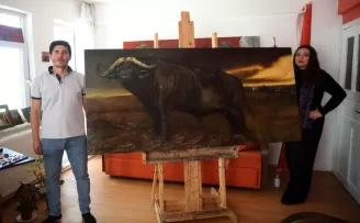 Şili’den gelin geldiği Kastamonu’da resim yapmayı sürdürüyor