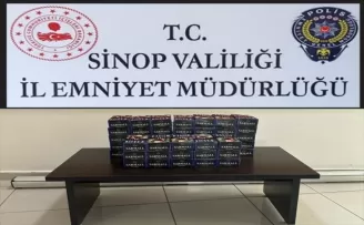 Sinop’ta 10 bin makaron ele geçirildi
