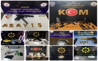 Sinop'ta çeşitli suçlardan aranan 42 kişi yakalandı