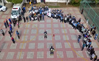 Sinop'ta yangın tatbikatı yapıldı