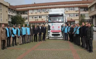 Sinop’tan deprem bölgesi Hatay’a insani yardım malzemesi gönderildi