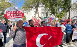 Sinop ve Amasya’da Filistin’e destek gösterisi düzenlendi