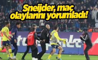 Sneijder, Trabzonspor Fenerbahçe maçı olaylarını yorumladı!