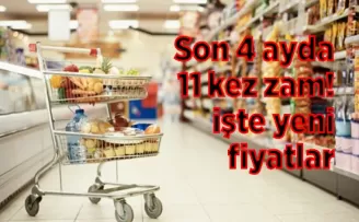 Son 4 ayda 11 kez zam! işte yeni fiyatlar