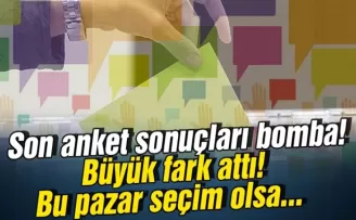 Son anket sonuçları bomba! Büyük fark attı bu pazar seçim olsa...