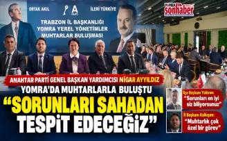 Sorunları Sahadan Tespit Edeceğiz
