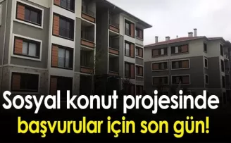 Sosyal konut projesinde başvurular için son gün!