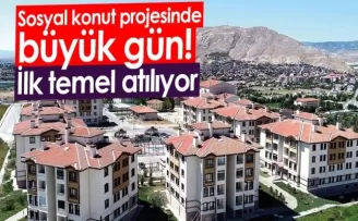 Sosyal konut projesinde büyük gün! İlk temel atılıyor