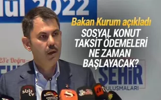 Sosyal konut taksit ödemeleri ne zaman başlayacak?