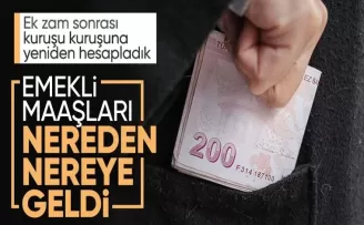 SSK ve Bağkur emeklilerinin yüzde 49,25 zamlı yeni maaşları