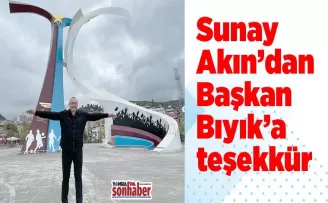 Sunay Akın’dan Başkan Bıyık’a teşekkür
