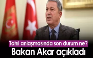 Tahıl anlaşmasında son durum ne? Bakan Akar açıkladı