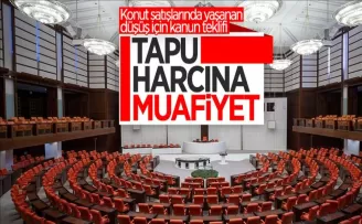 Tapu harcına muafiyet kapıda