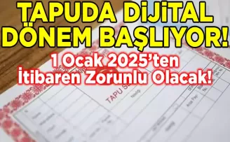 Tapuda Dijital Dönem Başlıyor