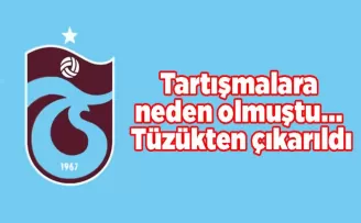 Tartışmalara neden olmuştu... Tüzükten çıkarıldı