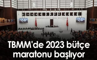 TBMM'de 2023 bütçe maratonu başlıyor