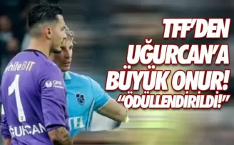 TFF Uğurcan Çakırı onurlandırdı