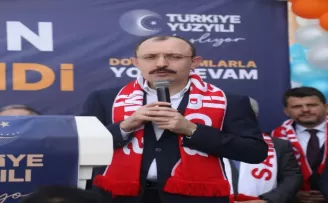 Ticaret Bakanı Muş, Samsun’da seçim koordinasyon merkezi açılışında konuştu: