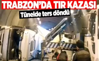 TIR kazası! İşte olay yerinden ilk görüntüler