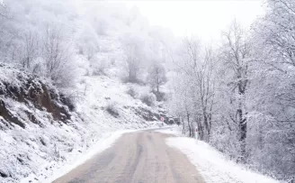 Tokat’ın yüksek kesimleri karla kaplandı