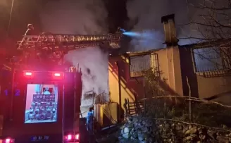 Tokat’ta çıkan yangında bir ev kullanılamaz hale geldi