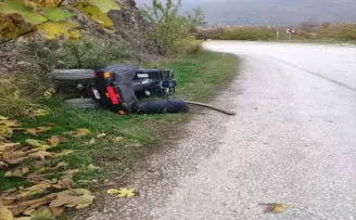 Tokat'ta devrilen ATV aracının sürücüsü yaralandı
