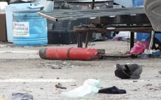 Tokat'ta eski yangın tüpü, vanası kesilirken patladı, 1 kişi yaralandı