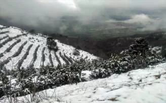 Tokat’ta kar yağışı etkili oldu