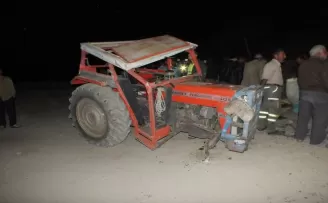 Tokat’ta yan yatan traktördeki 1 kişi öldü, 1 kişi yaralandı
