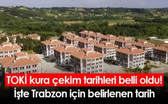 TOKİ kura çekim tarihleri belli oldu! İşte Trabzon için belirlenen tarih