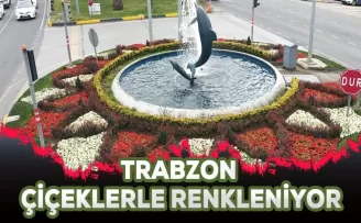 Trabzon çiçeklerle renkleniyor...