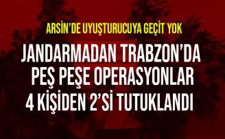 Trabzon'da 4 operasyonda, çok sayıda uyuşturucu madde ele geçirildi!
