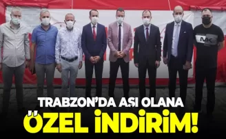 Trabzon’da aşı olana özel indirim!