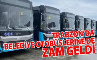 Trabzon’da belediye otobüslerine zam geldi...