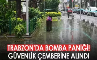 Trabzon’da bomba paniği! Çöp kutusu güvenlik çemberine alındı