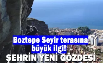 Trabzon’da Boztepe Seyir terasına büyük ilgi! “Seyrine doyum olmuyor“