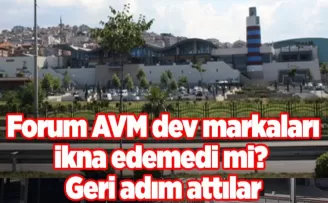 Trabzon’da Forum AVM’e dev markaları ikna edemedi mi? Geri adım attılar