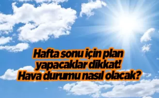 Trabzon’da hafta sonu için plan yapacaklar dikkat! Hava durumu nasıl olacak?