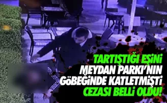 Trabzon'da karısını çay bahçesinde öldüren sanığa 24 yıl hapis