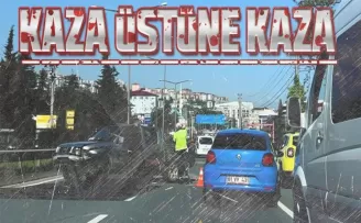 Trabzon’da  kaza üstüne kaza