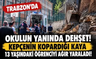 Trabzon’da Kepçe Çalışması Faciaya Yol Açtı! 