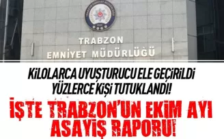 Trabzon'da kilolarca uyuşturucu yakalandı!
