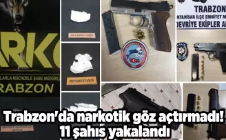 Trabzon’da narkotik göz açtırmadı! 11 şahıs yakalandı