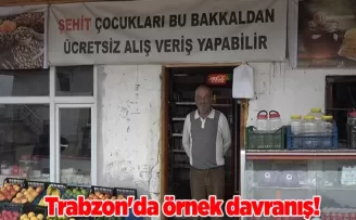 Trabzon’da şehit çocukları için örnek davranış! Her şey bedava