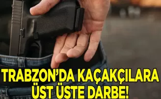 Trabzon’da silah kaçakçılarına darbe üstüne darbe