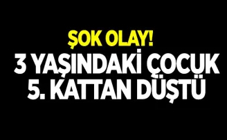 Trabzon’da şok olay! 3 yaşındaki çocuk 5. kattan düştü!