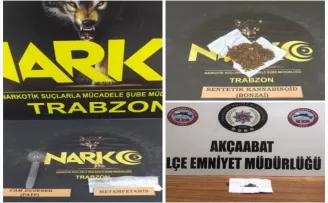 Trabzon’da uyuşturucu operasyonunda 12 kişi yakalandı