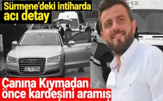 Trabzon’daki intiharda acı detay! Canına kıymadan önce kardeşini aramış