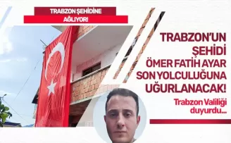 Trabzon şehidine ağlıyor! Köprübaşı’nda son yolculuğuna uğurlanacak...